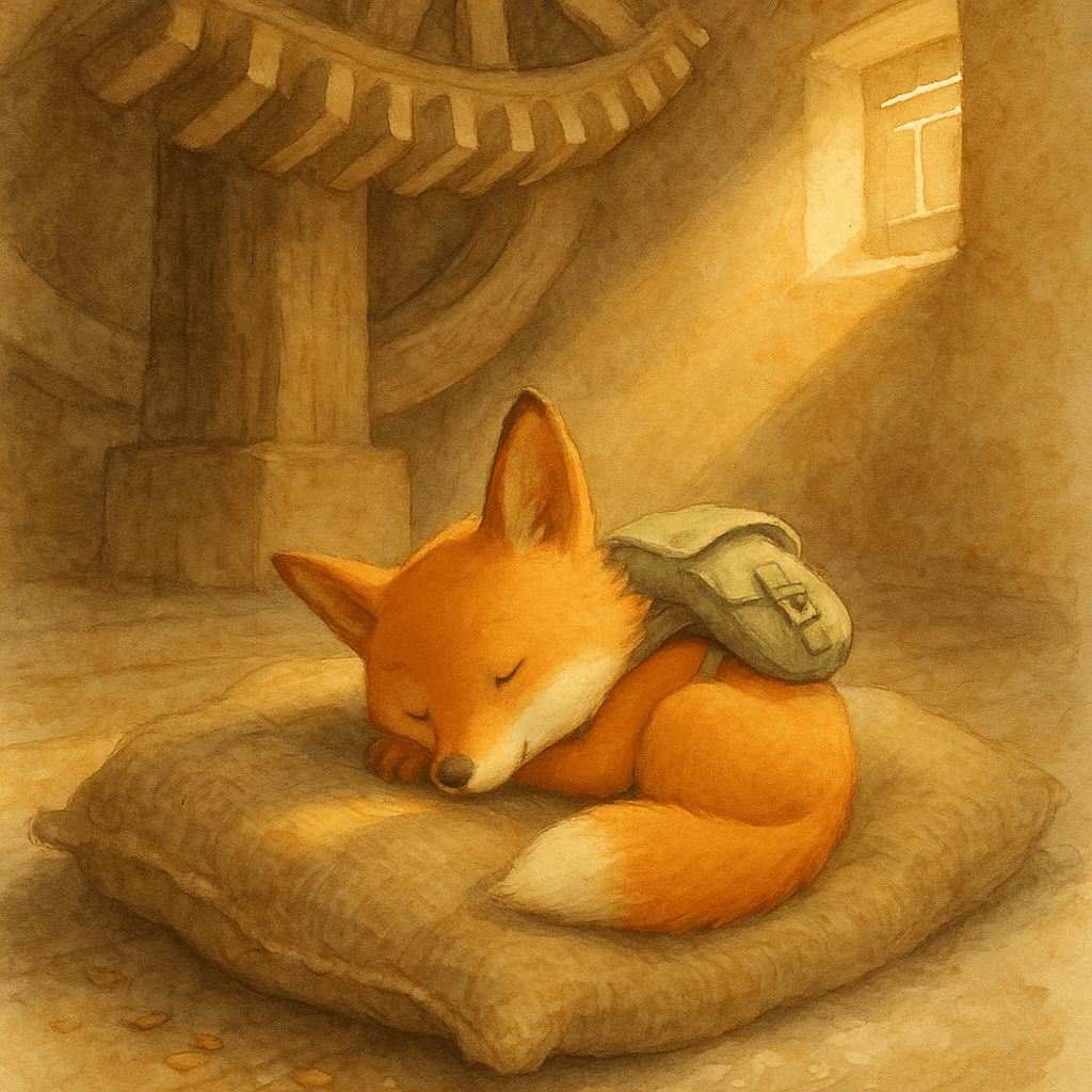 An illustration from Pip and the Windmill's Last Turn