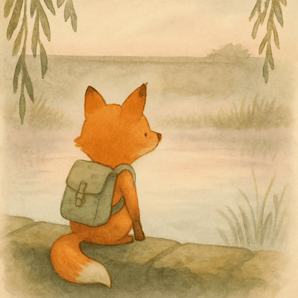 An illustration from Pip and the Mayfly's Only Day