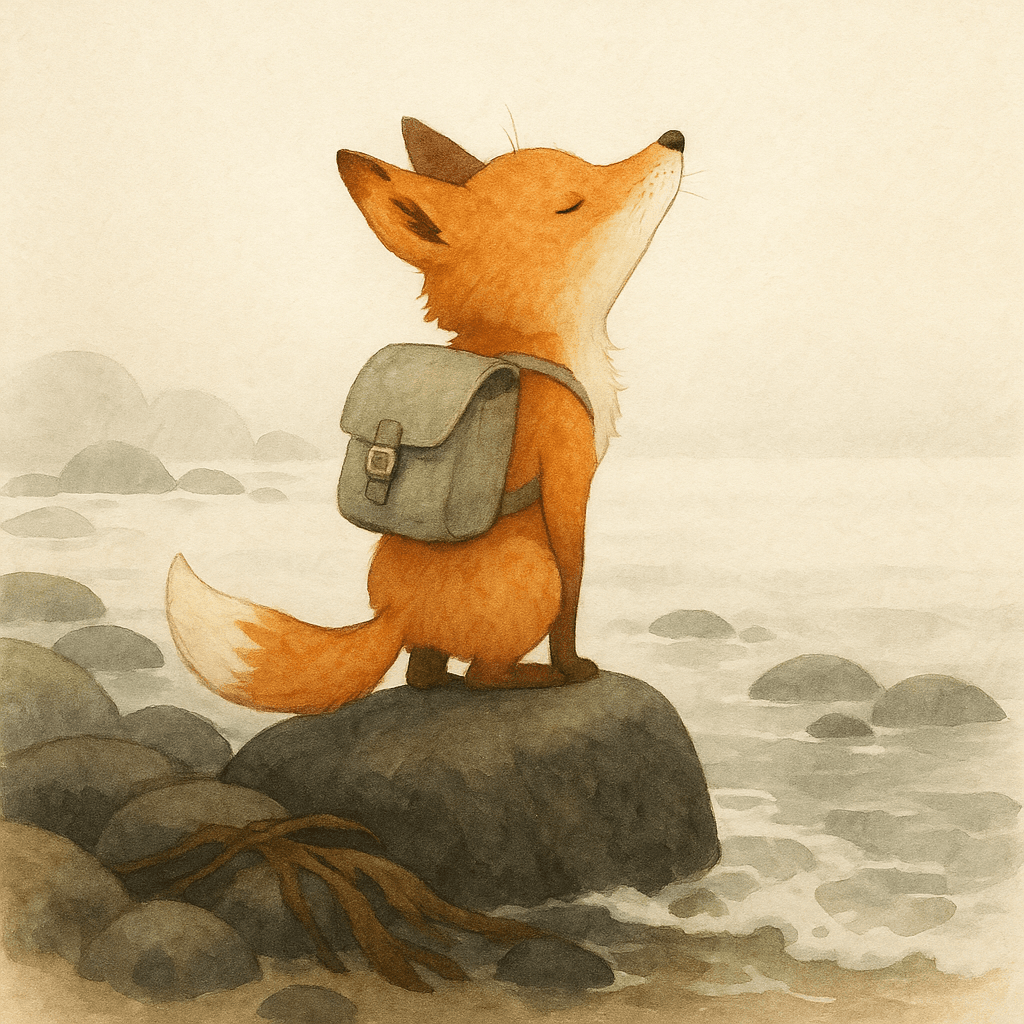 An illustration from Pip and the Seal on the Far Rock